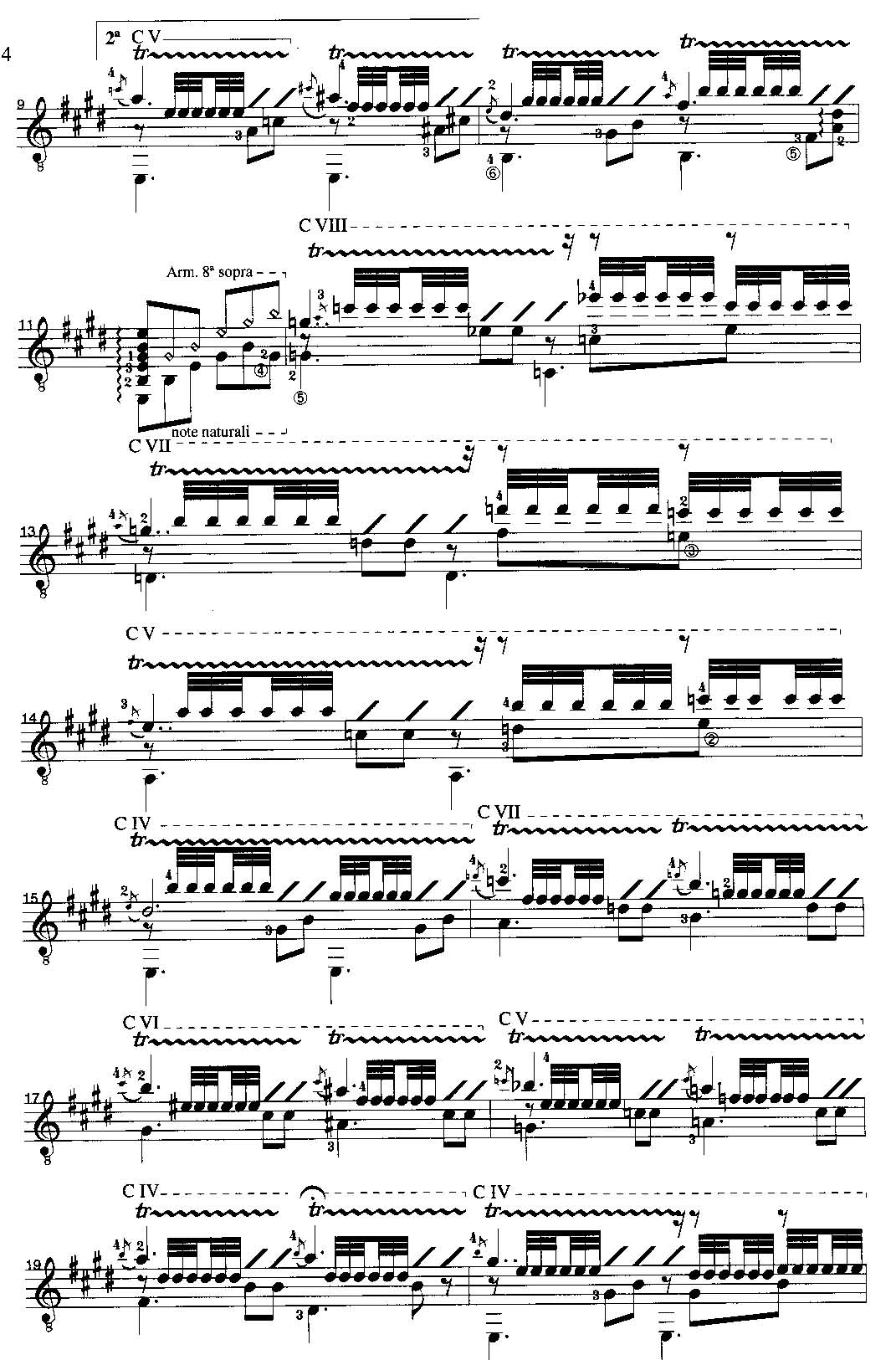 魅力古典吉他 颤音练习曲