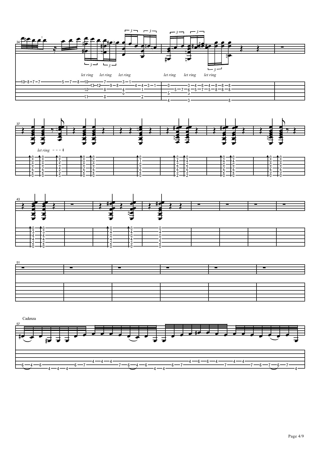 求《阿兰胡埃兹协奏曲》吉他部分的谱子(貌似各位大师表演的.